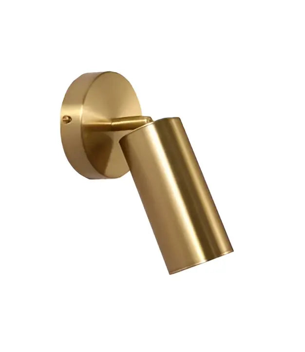 Modern brass ring led wall sconce bedroom gold circular light