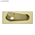 Modern bronze & coffee rectangular led wall lamp for bedroom