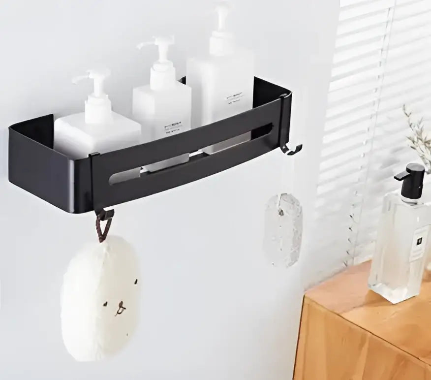 Modern brushed gold aluminum corner shelf bathroom shampoo holder