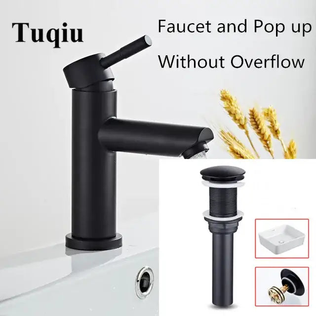 Modern brushed gold basin faucet bathroom single handle mixer