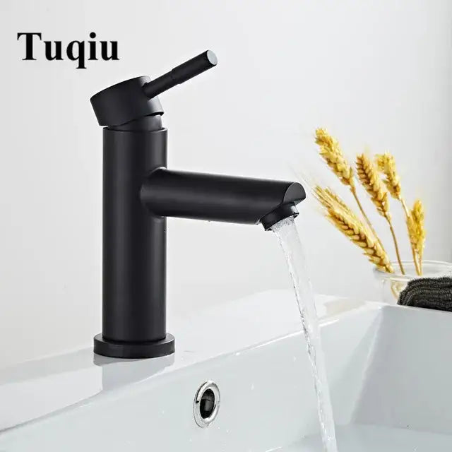Modern brushed gold basin faucet bathroom single handle mixer