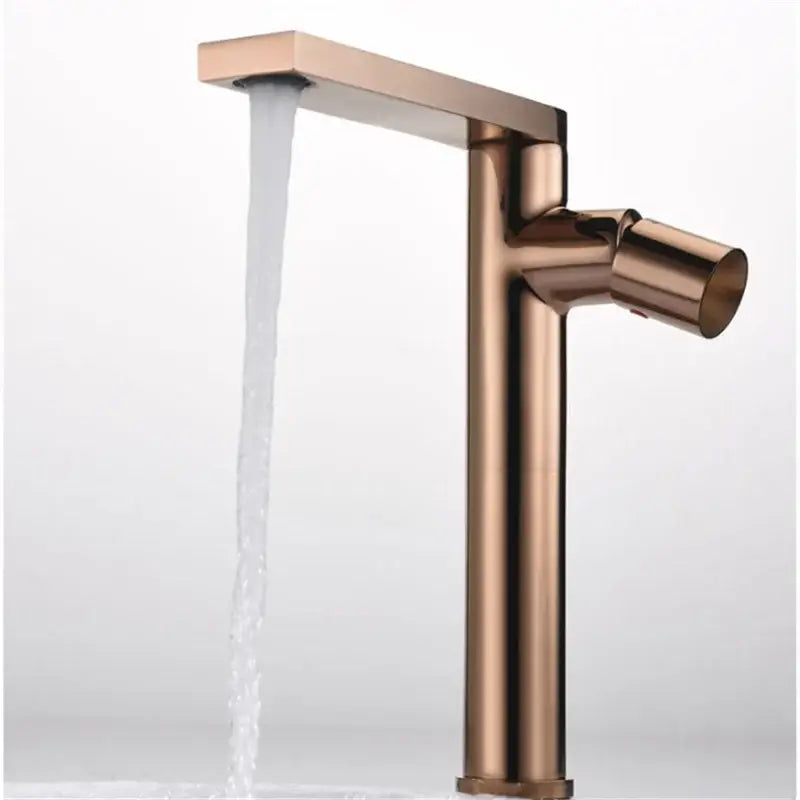 Modern brushed gold basin faucet bathroom single handle mixer tap