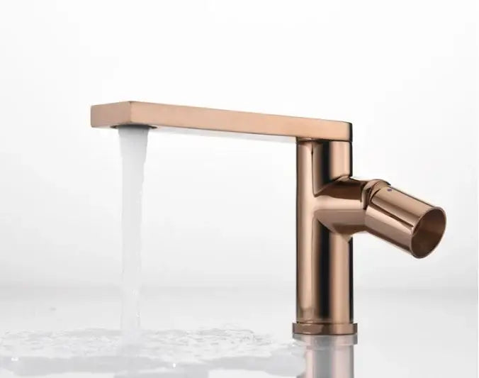 Modern brushed gold basin faucet bathroom single handle mixer tap