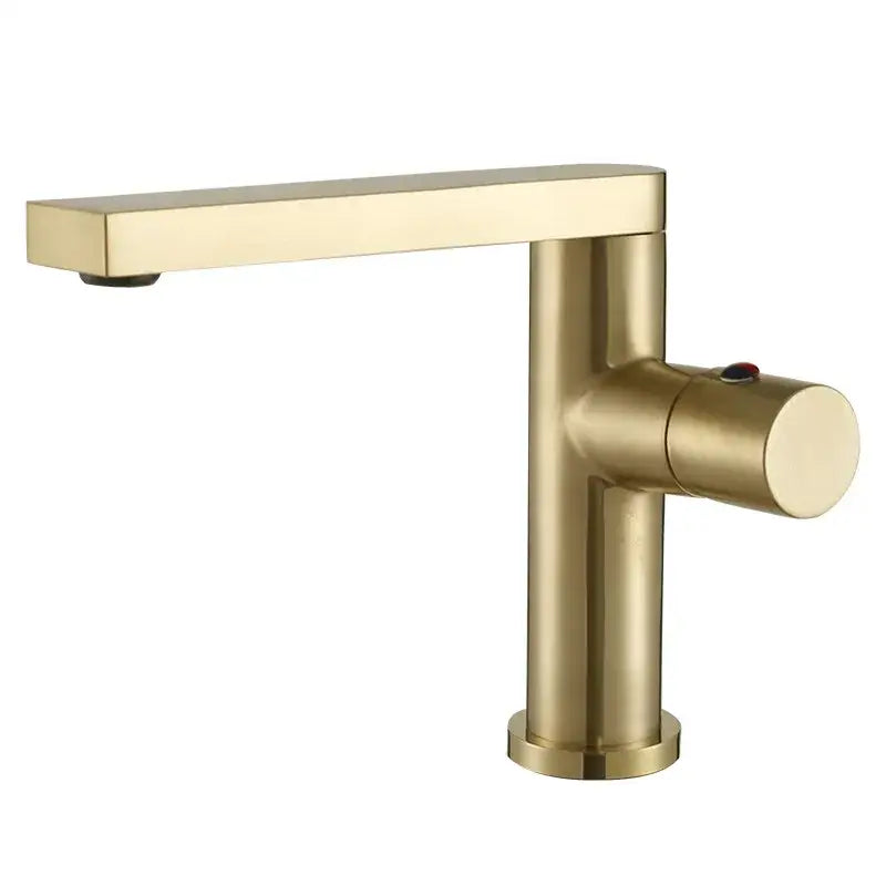 Modern brushed gold basin faucet bathroom single handle mixer tap