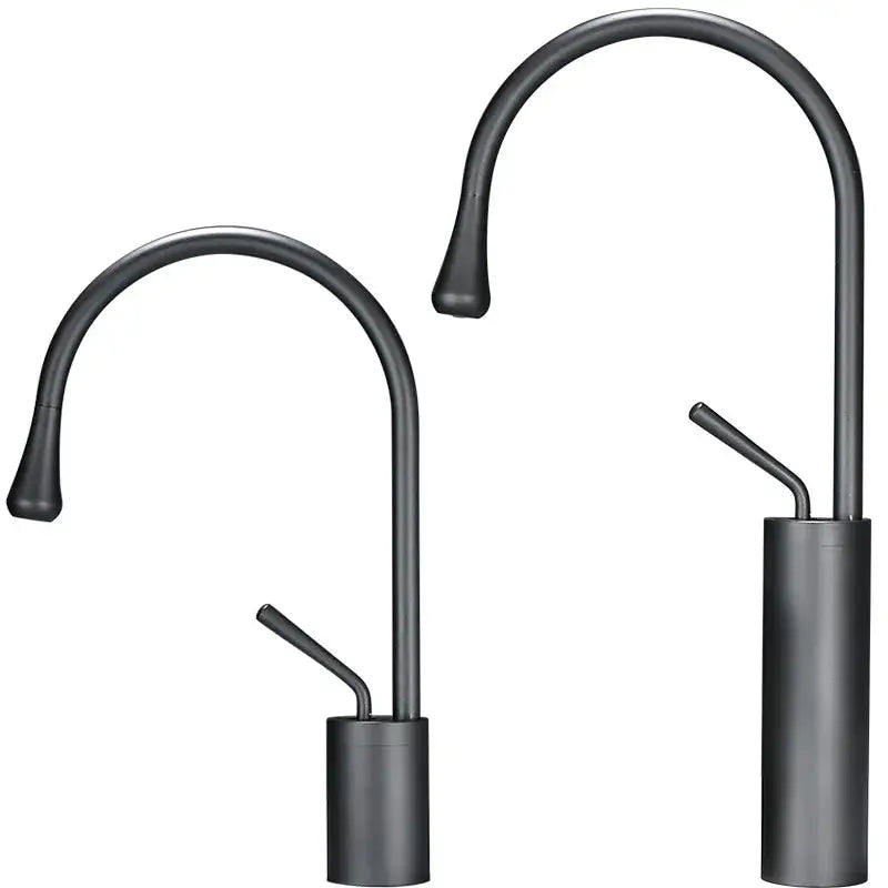 Modern brushed gold basin faucet bathroom swivel sink crane