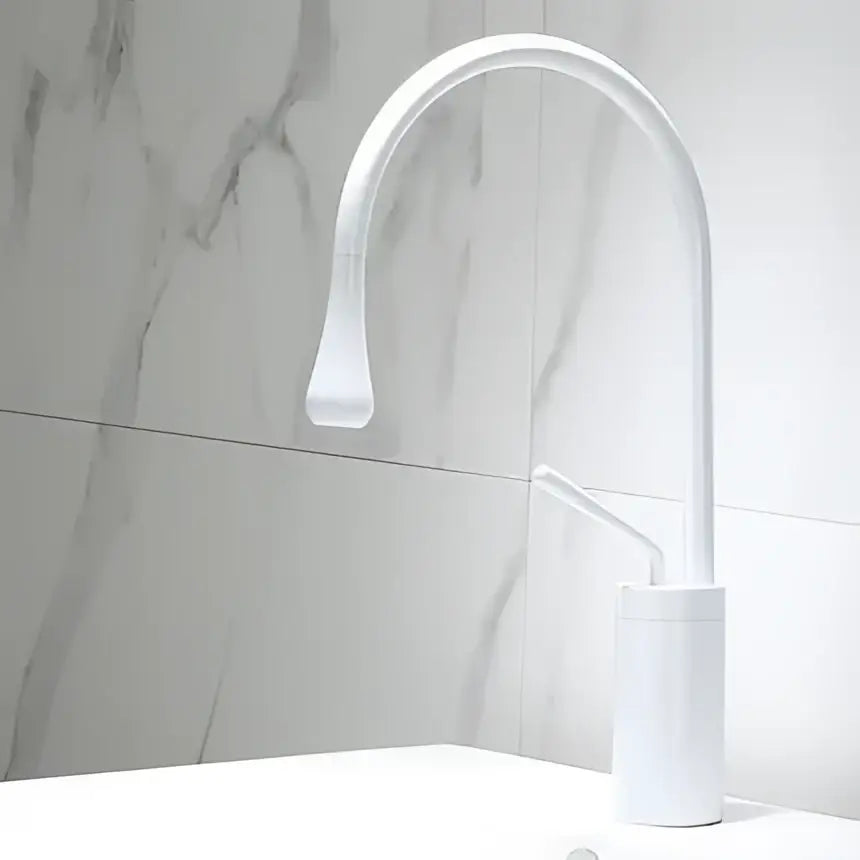 Modern brushed gold basin faucet bathroom swivel sink crane