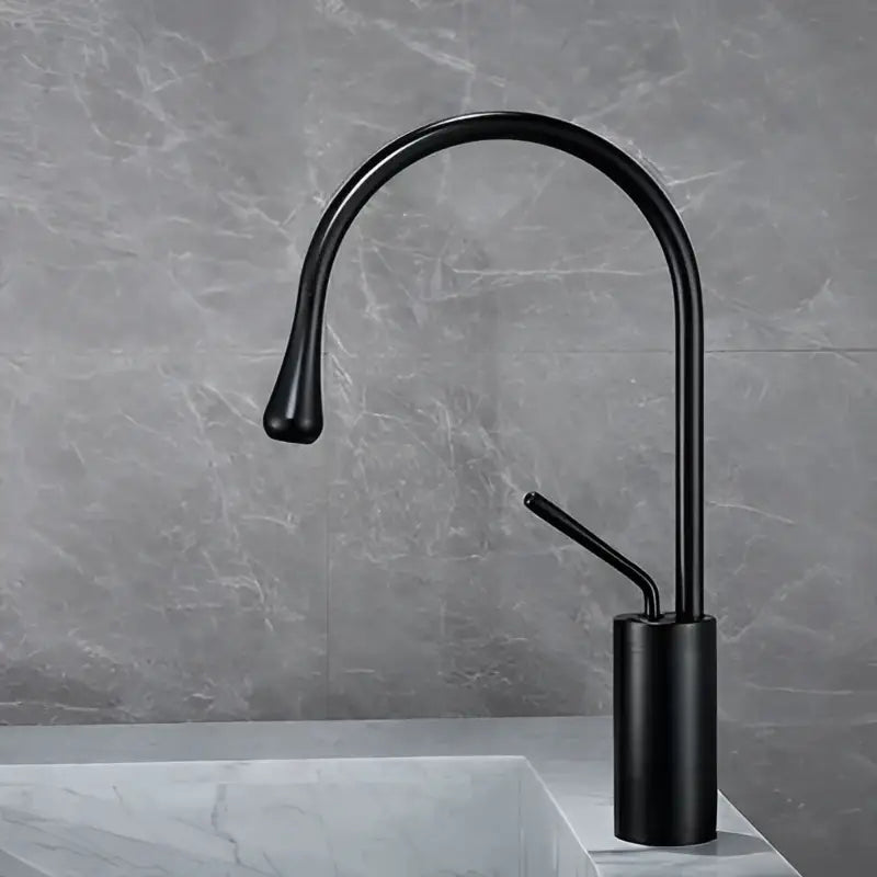 Modern brushed gold basin faucet kitchen swivel water crane