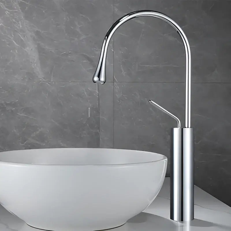 Modern brushed gold basin faucet kitchen swivel water crane