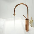 Modern brushed gold basin faucet kitchen swivel water crane