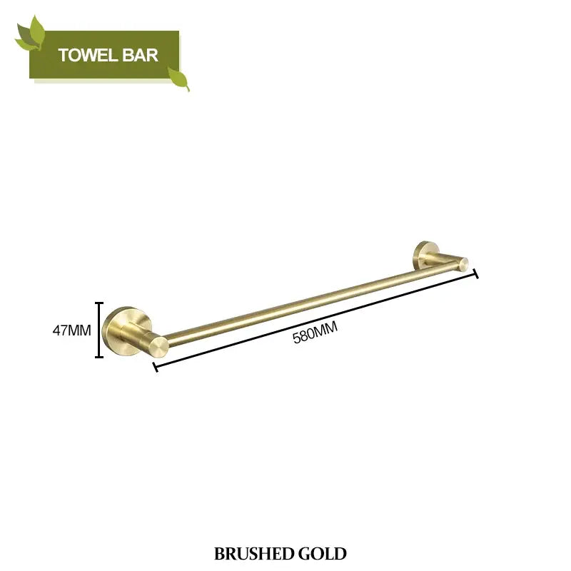Modern brushed gold bathroom hardware set bathroom accessories