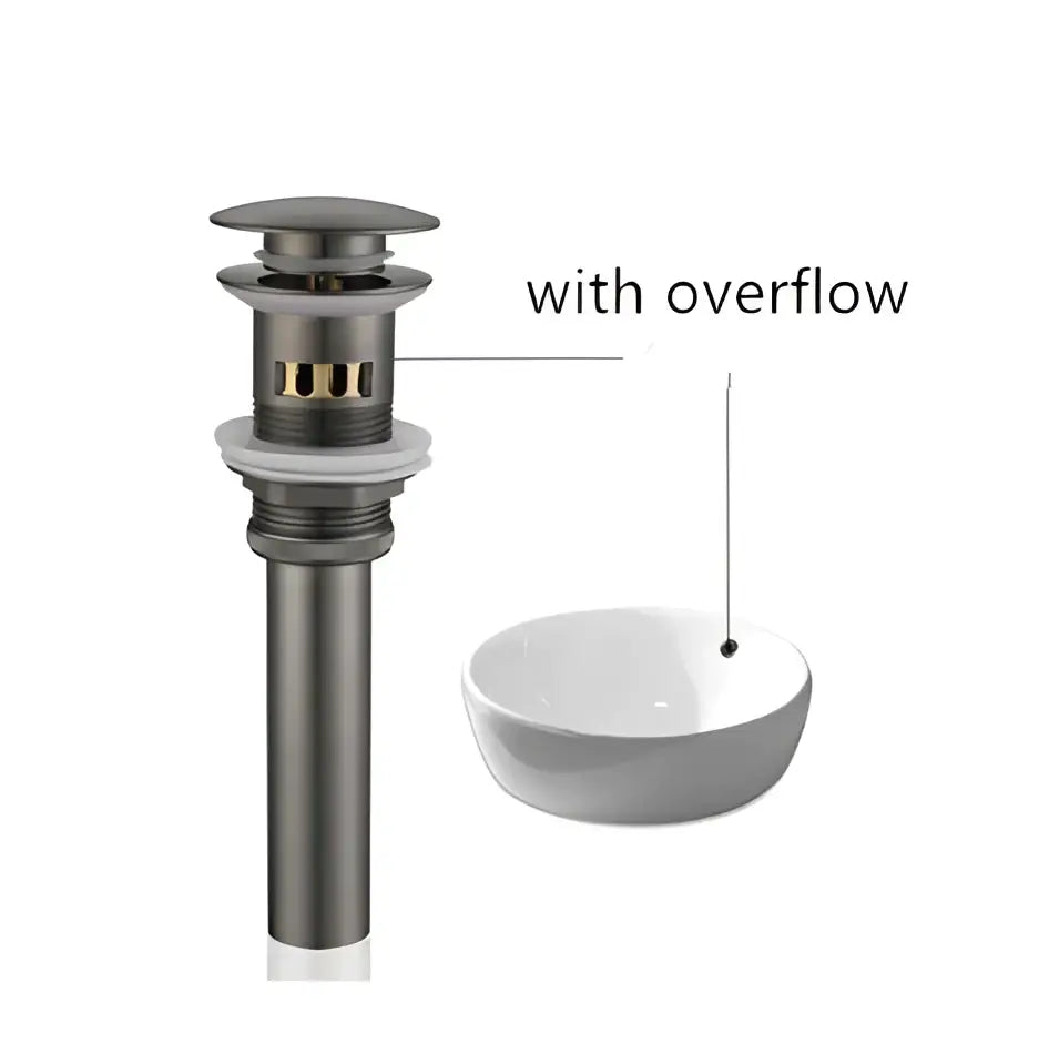 Modern brushed gold & black basin faucet kitchen rotating tap