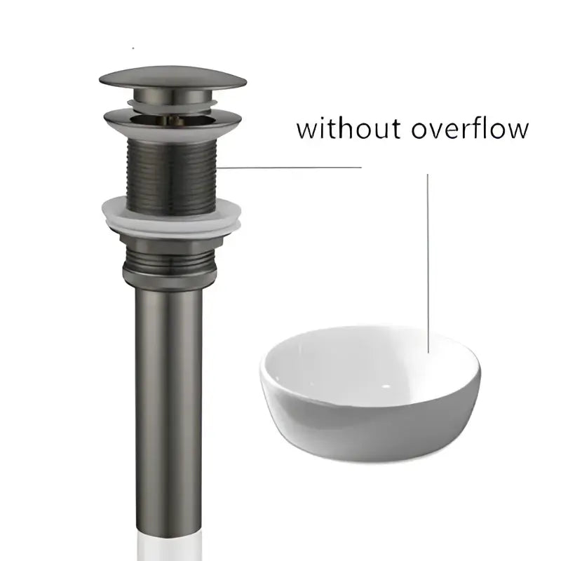 Modern brushed gold & black basin faucet kitchen rotating tap