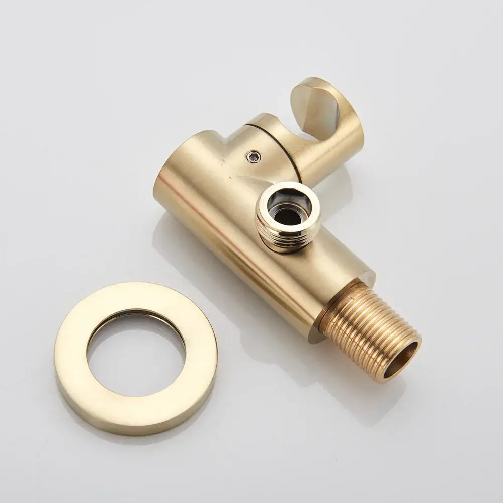 Modern brushed gold rainfall shower set bathroom fixture