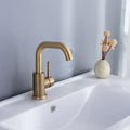 Modern brushed gold single handle basin faucet bathroom mixer tap