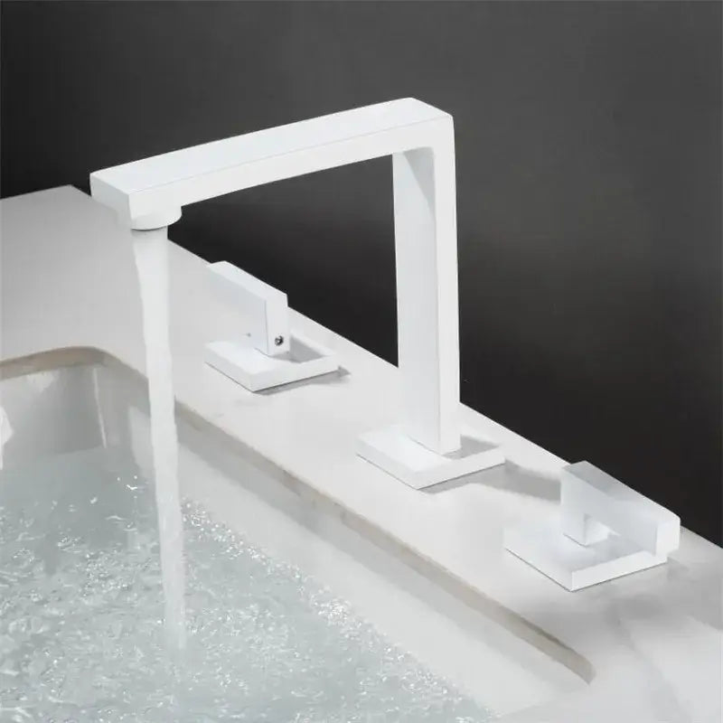 Modern brushed gold waterfall basin faucet bathroom sink fixture