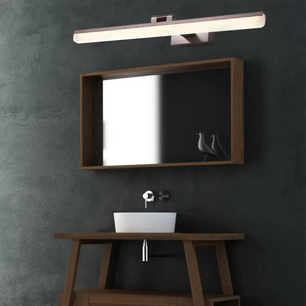 Modern brushed metal led vanity sconce bathroom light 110v-120v