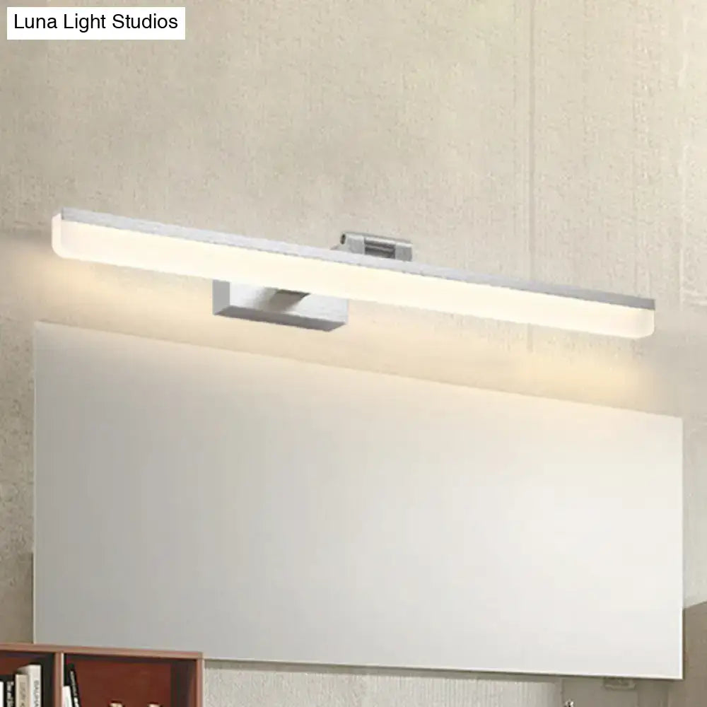 Modern brushed metal led vanity sconce bathroom light 110v-120v