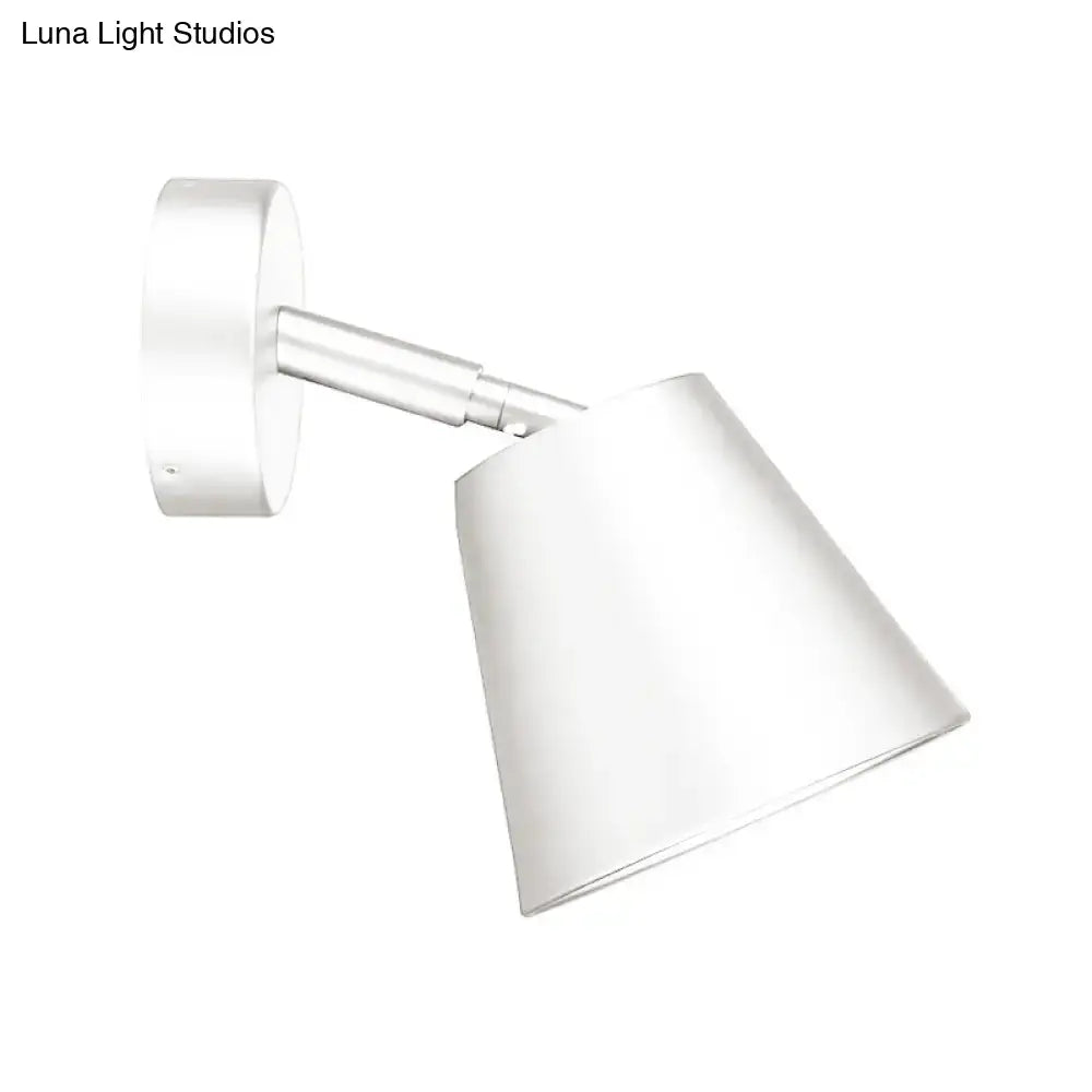Modern brushed nickel tapered wall sconce bathroom light