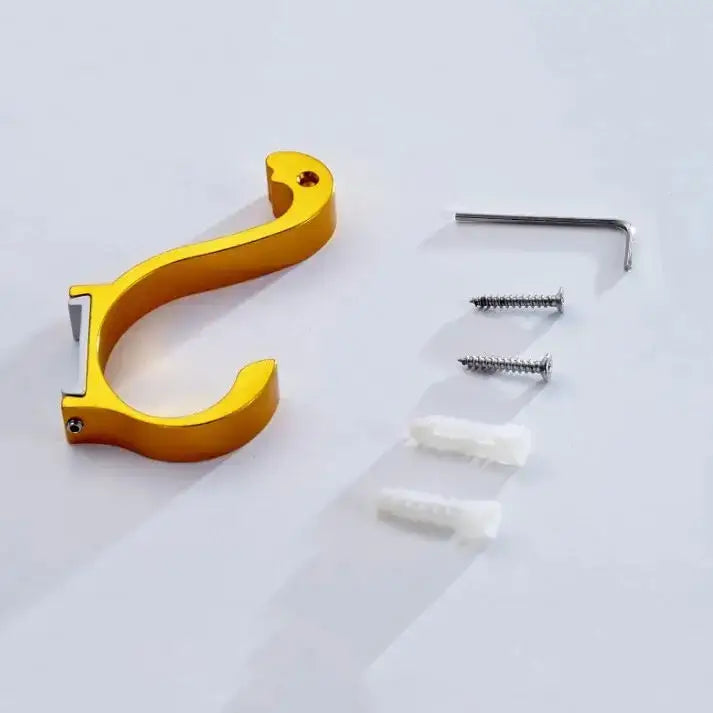 Modern candy color aluminum finish wall hooks – kitchen organizer