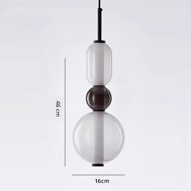 Modern candy glass ceiling hanging chandelier for loft living room