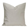 Modern cappuccino tone geometry embroidery pillow – living room decor