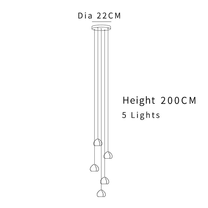 Modern cascading decorbites crystal ball chandelier living room light