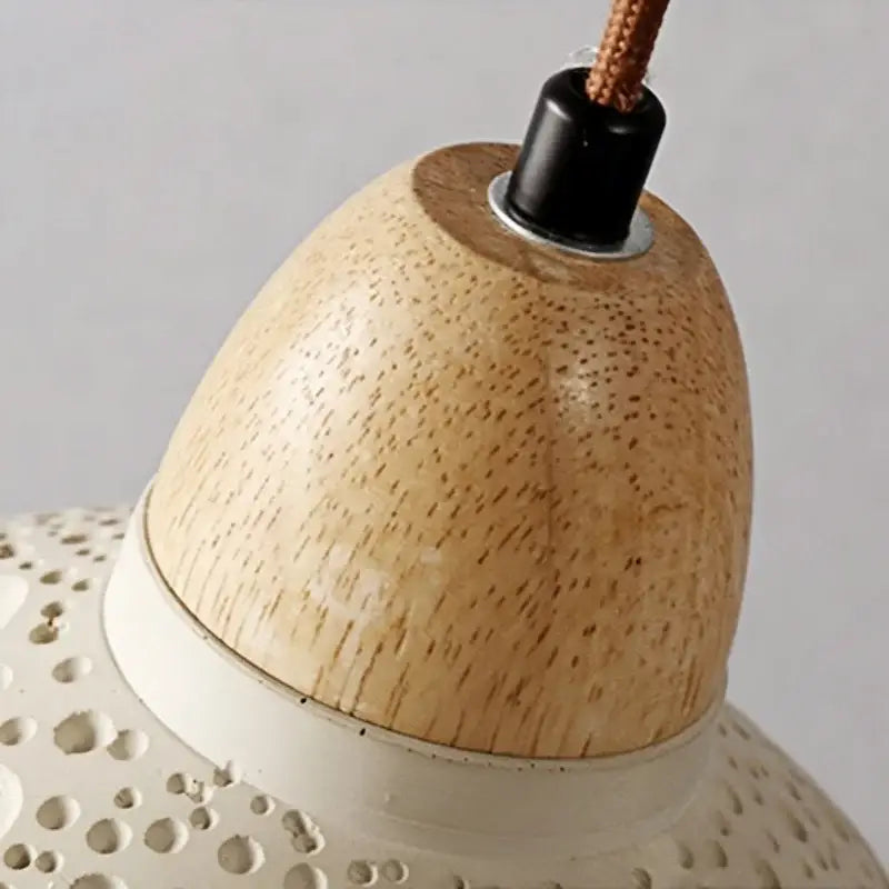 Modern ceramic bell wall lamp with pull chain switch bedroom light