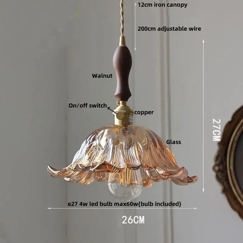 Modern chevron clear glass led pendant light kitchen brass hardware