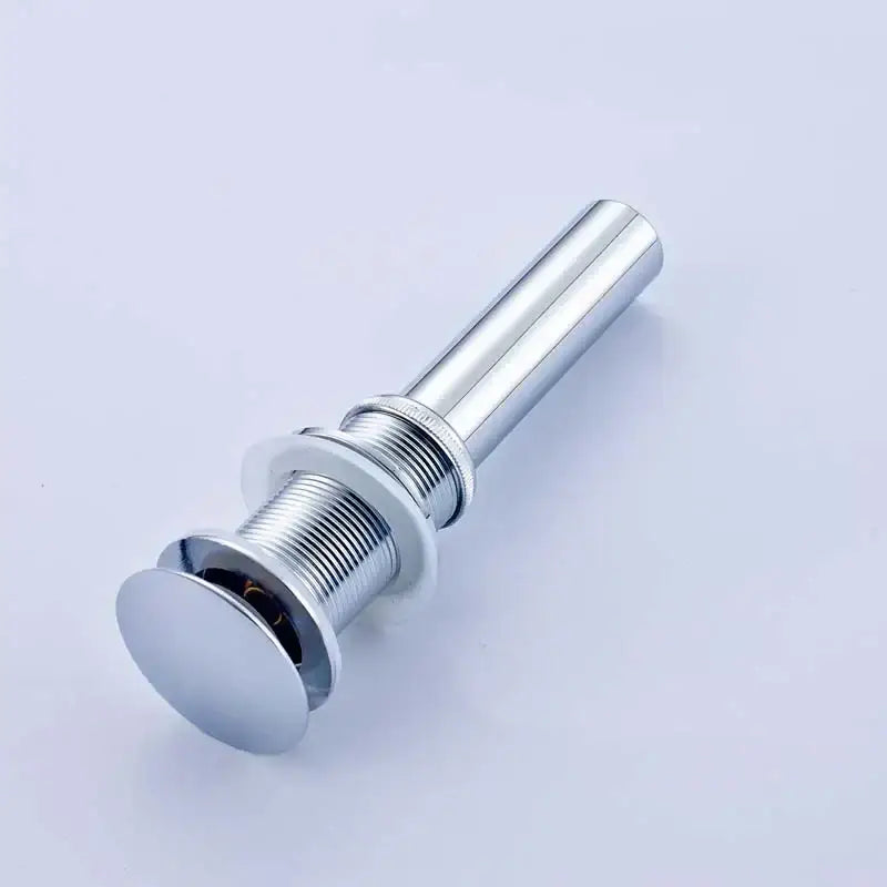 Modern chrome and gold pop up drain bathroom sink stopper