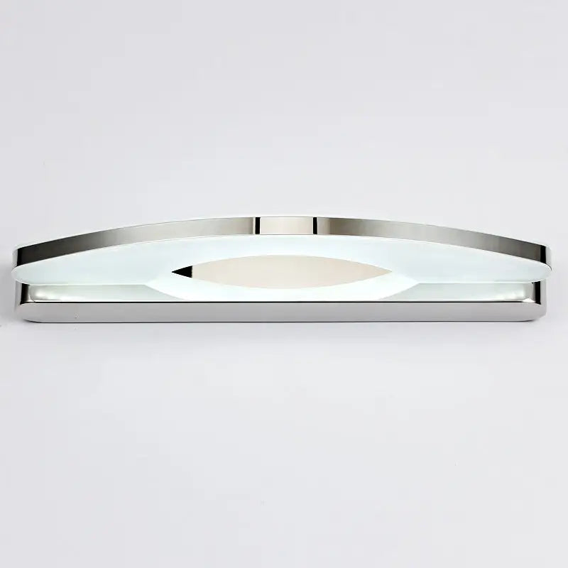 Modern chrome arc led vanity light bathroom sconce acrylic diffuser