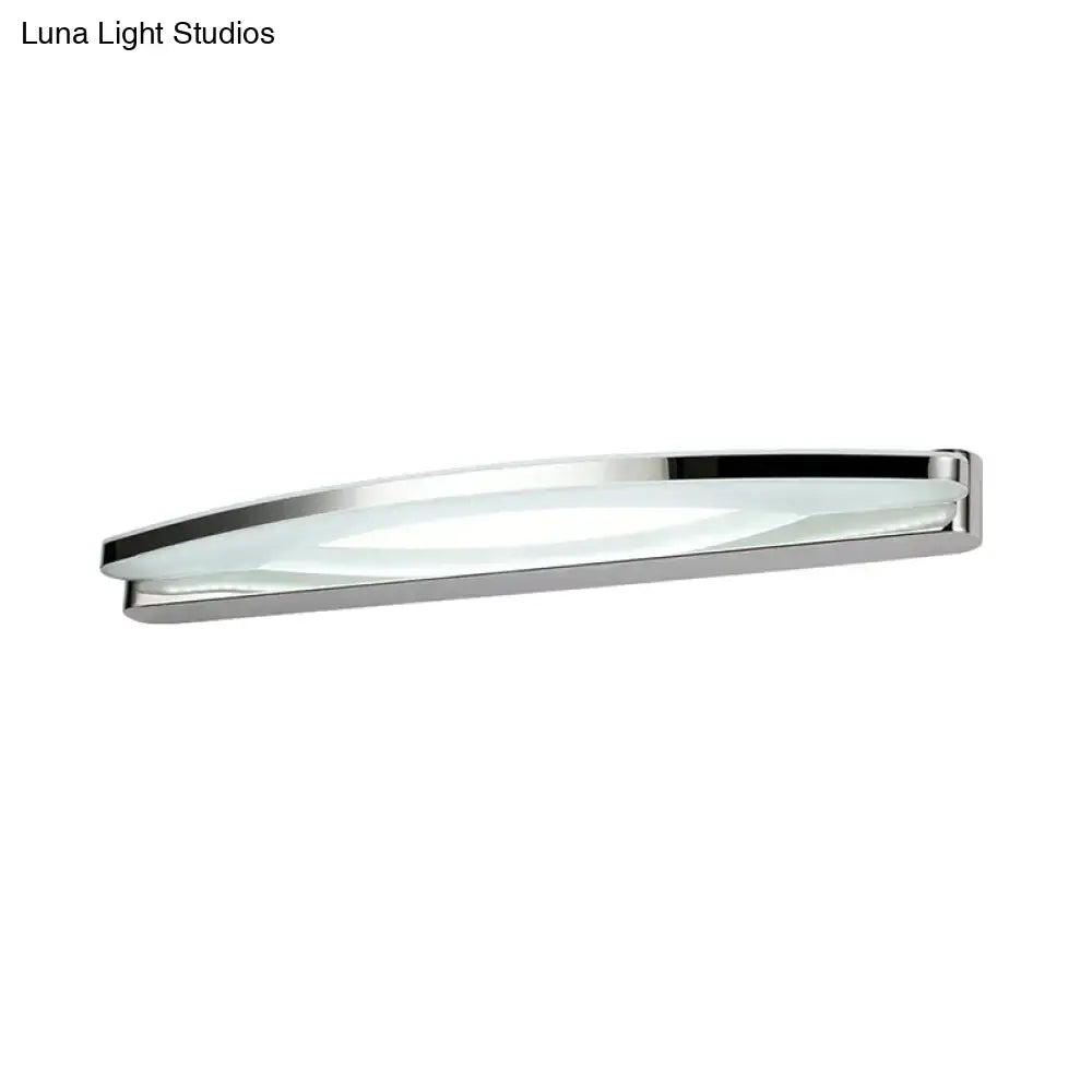 Modern chrome arched led vanity light bathroom wall sconce 110v-120v