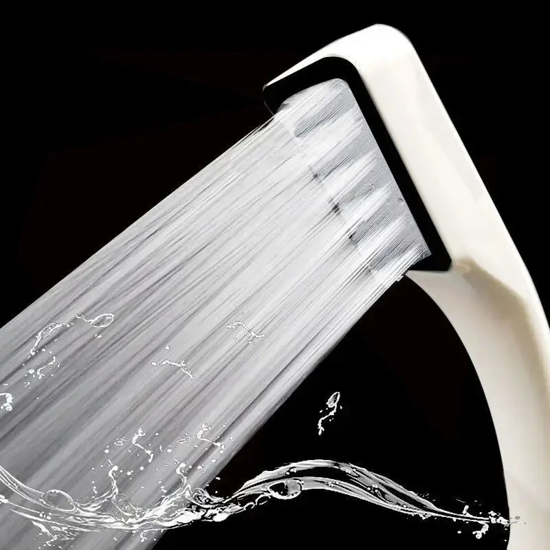 Modern chrome & black 300 holes high pressure shower head bathroom