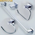 Modern chrome & blue stainless steel double hook bathroom accessories