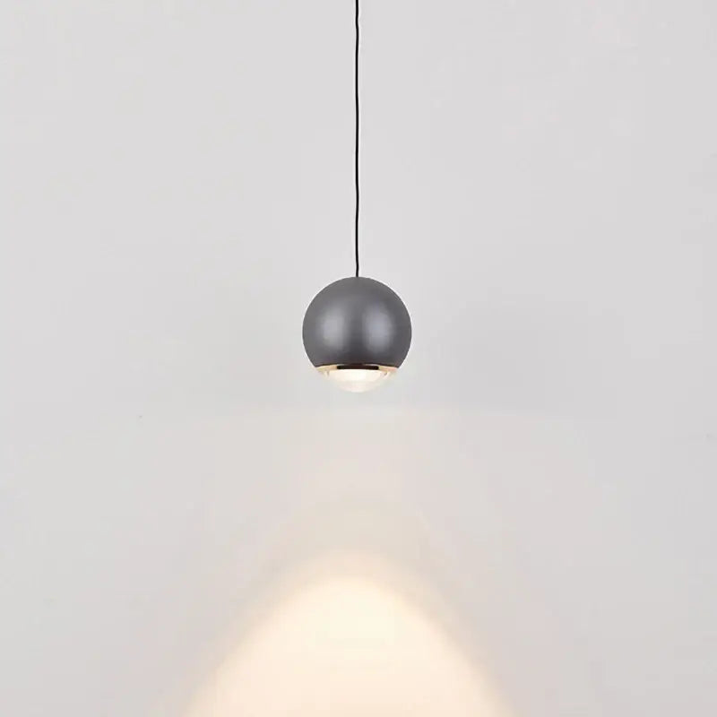 Modern chrome & copper ball pendant light dining room led chandelier