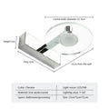 Modern chrome crystal led wall lamp bathroom acrylic mirror headlight