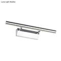 Modern chrome cylinder vanity lighting led bathroom wall sconce