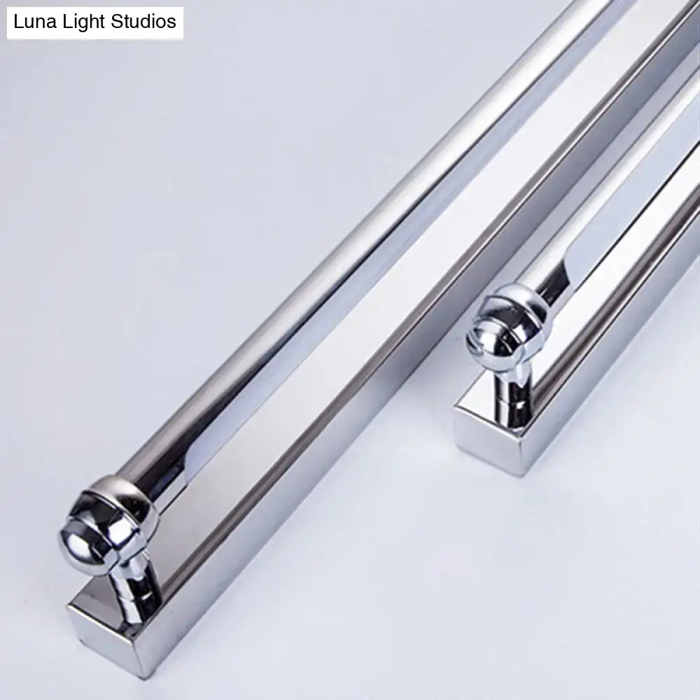 Modern chrome finish led vanity lamp bathroom light mirror handle