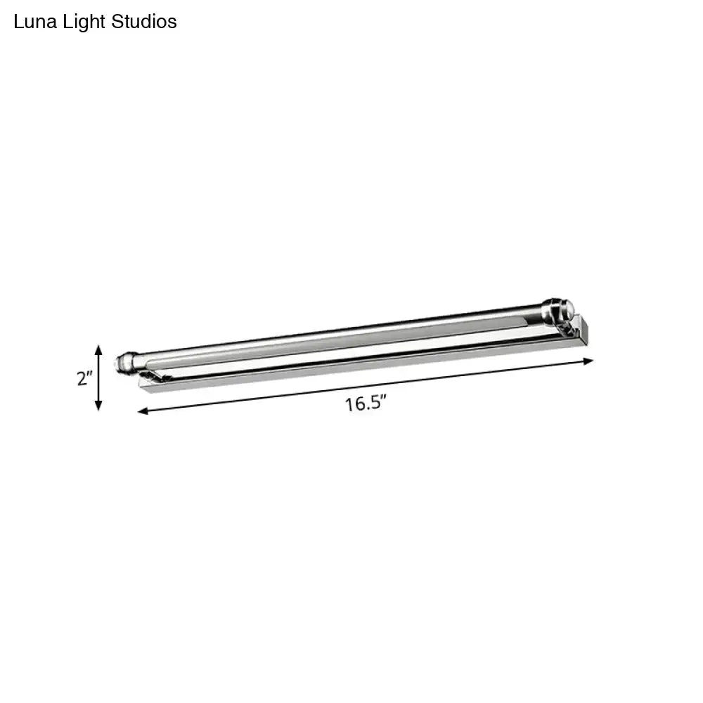 Modern chrome finish led vanity lamp bathroom light mirror handle