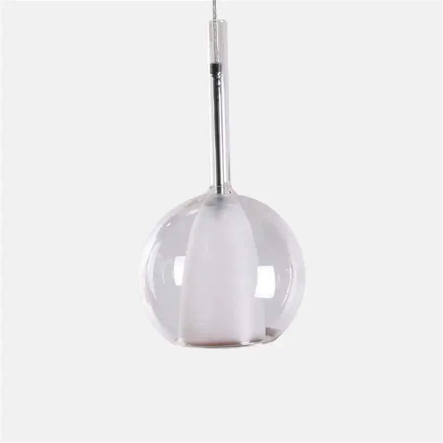 Modern chrome glass bubble pendant lights dining room chandelier