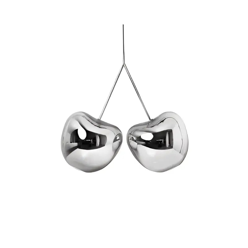 Modern chrome heart creative light chandelier dining room pendant