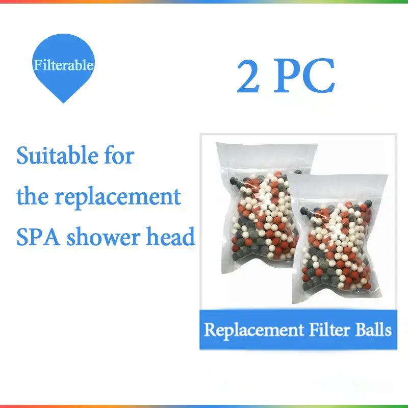 Modern chrome high pressure anion shower head with stop button bathroom