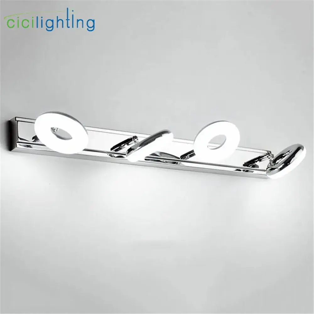 Modern chrome led vanity lamp bathroom mirror light