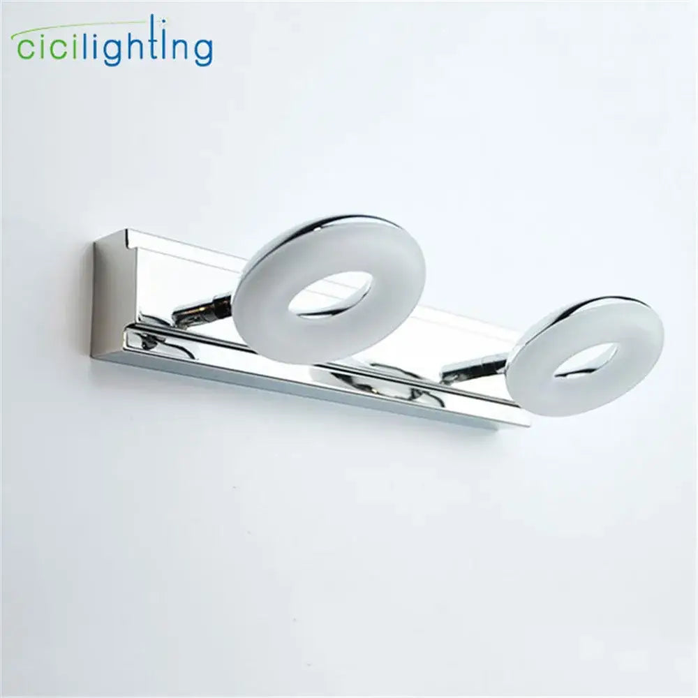 Modern chrome led vanity lamp bathroom mirror light
