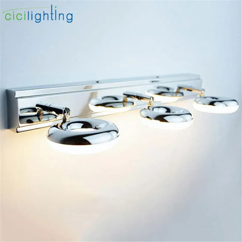 Modern chrome led vanity lamp bathroom mirror light