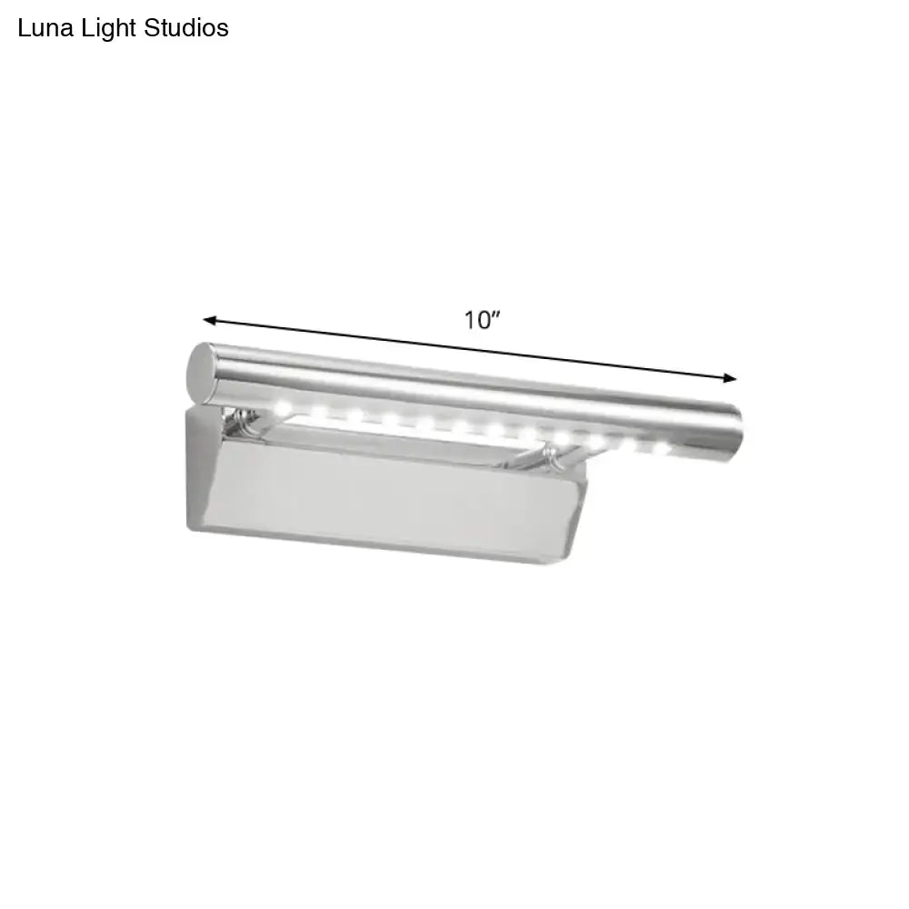 Modern chrome led vanity light bathroom sconce warm white light
