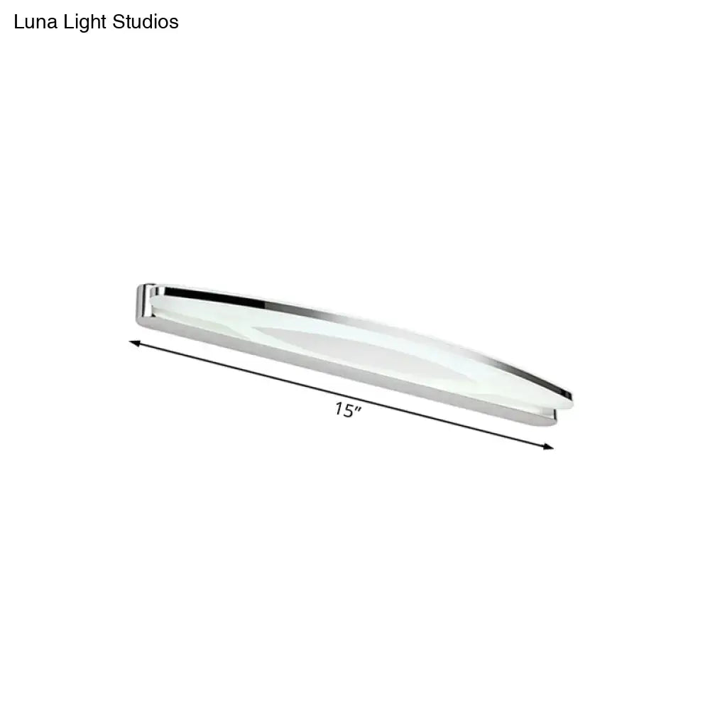 Modern chrome led wall light sconce bathroom vanity lighting