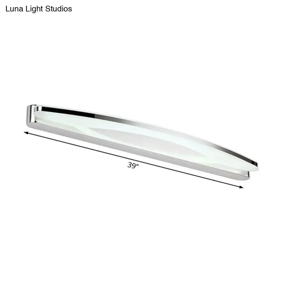 Modern chrome led wall light sconce bathroom vanity lighting