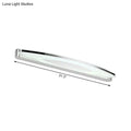 Modern chrome led wall light sconce bathroom vanity lighting