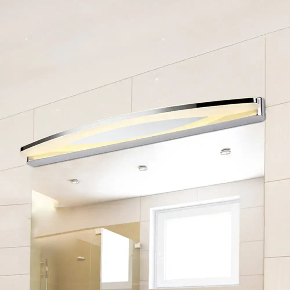 Modern chrome led wall light sconce bathroom vanity lighting
