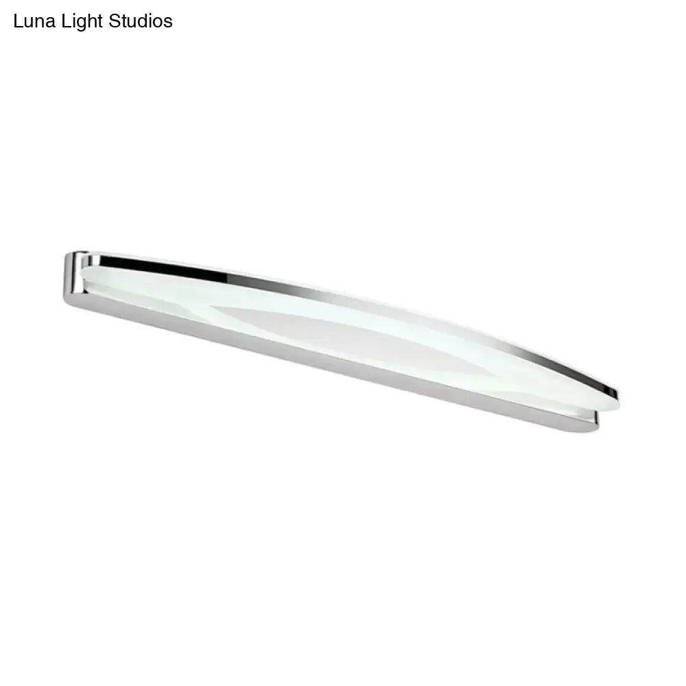 Modern chrome led wall light sconce bathroom vanity lighting